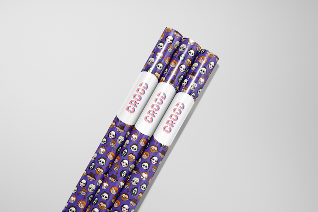 Spooktacular Croodie Villians Wrapping Paper Rolls