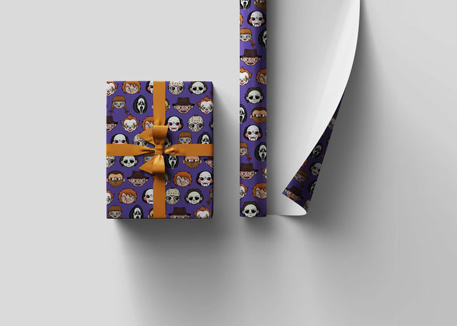 Spooktacular Croodie Villians Wrapping Paper Rolls
