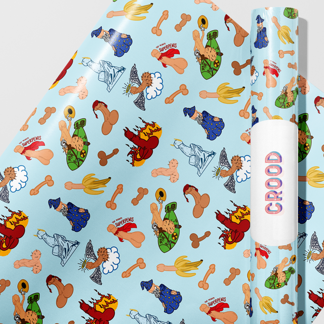 SuperDicks Christmas Wrapping Paper