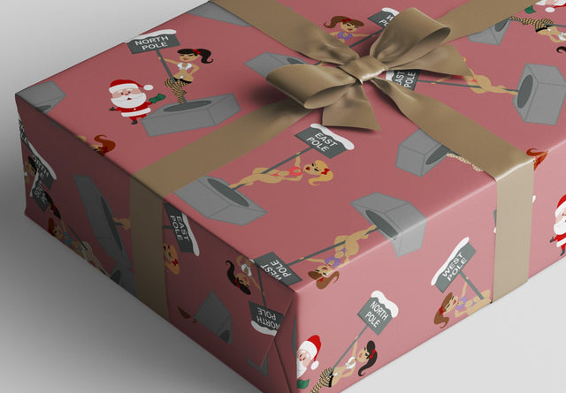 Funny Santa Christmas Wrapping Paper