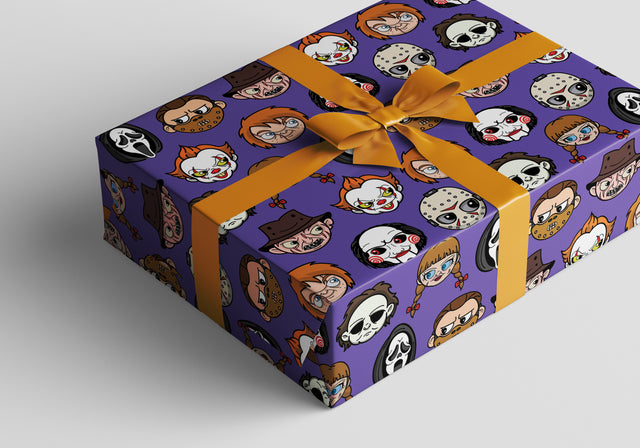 Spooktacular Croodie Villians Wrapping Paper Rolls